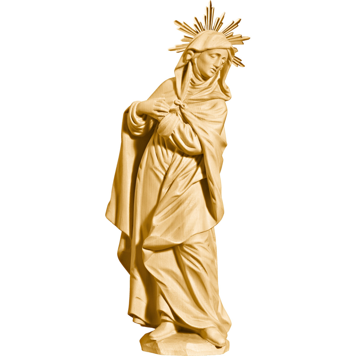Maria por crucificação com auréola