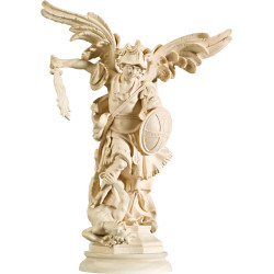 San Miguel Arcángel en madera | Val Gardena