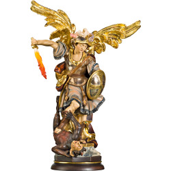 San Miguel Arcángel en madera | Val Gardena