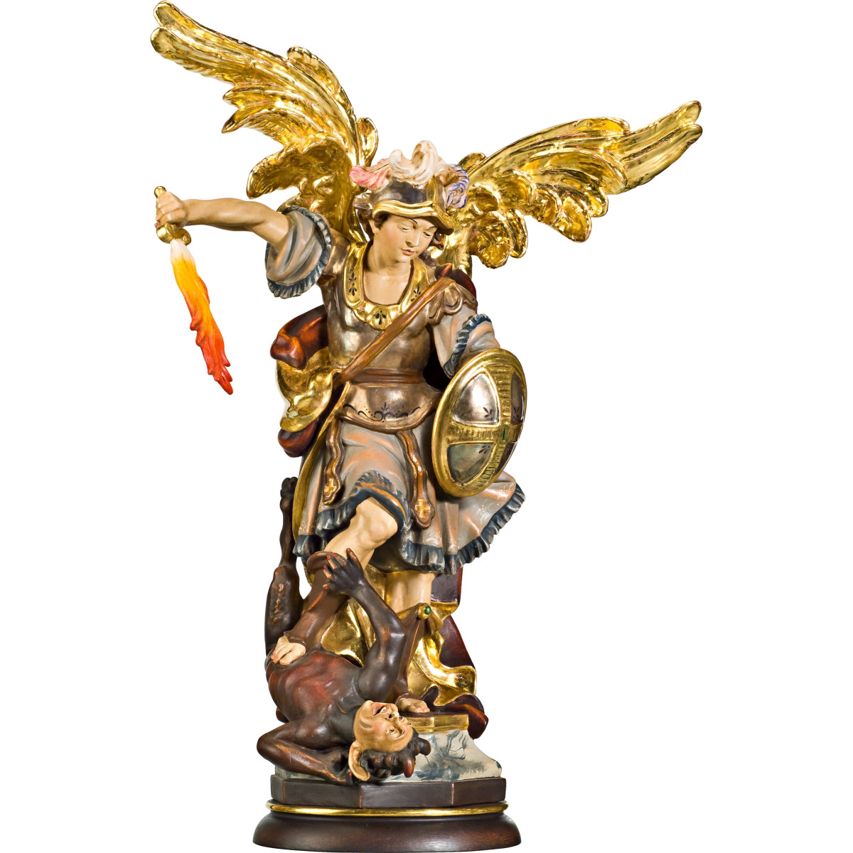 San Miguel Arcángel en madera | Val Gardena