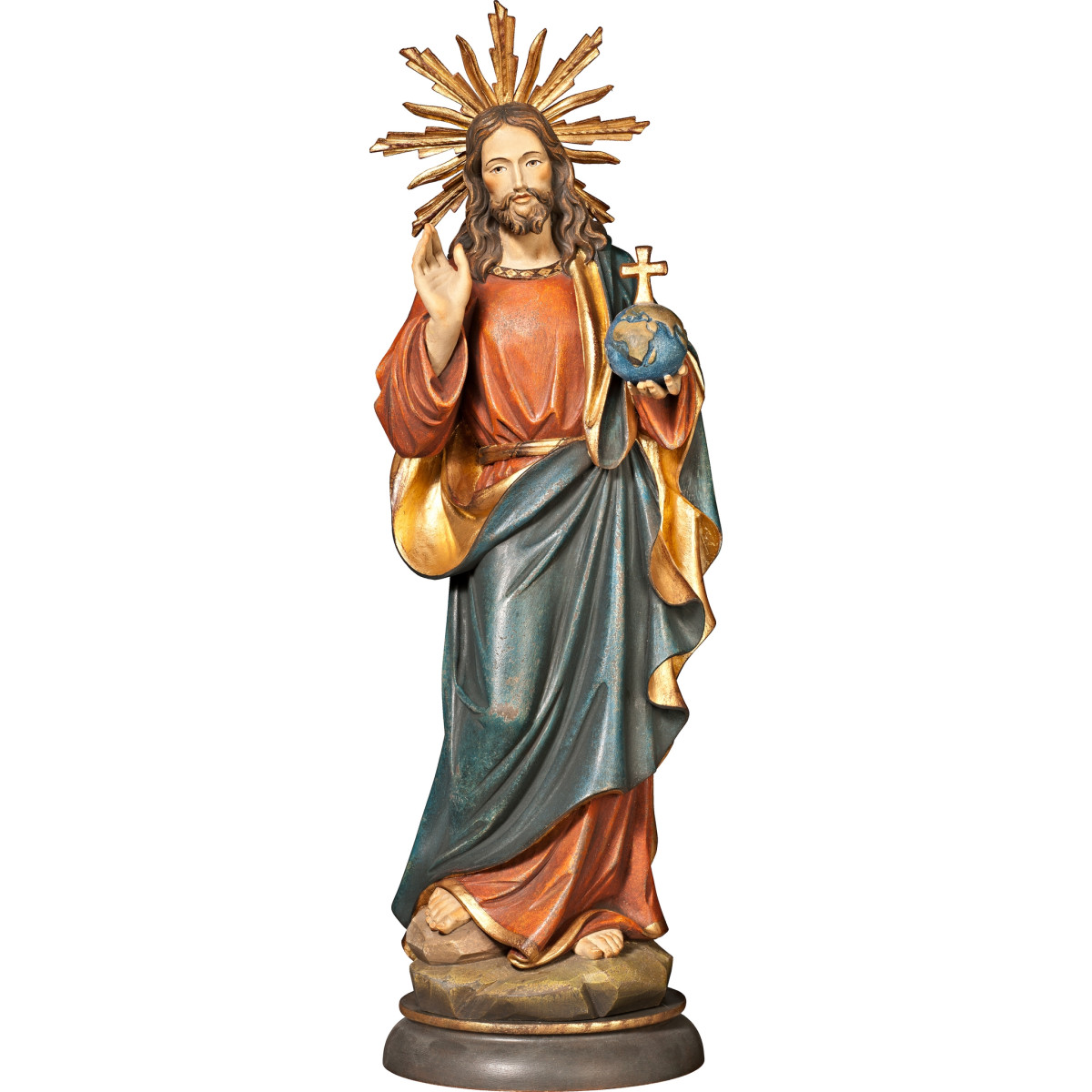 Salvator Mundi com auréola