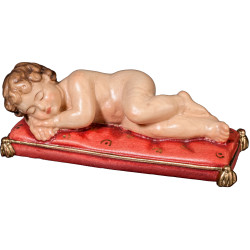 Menino Jesus dormindo em almofada