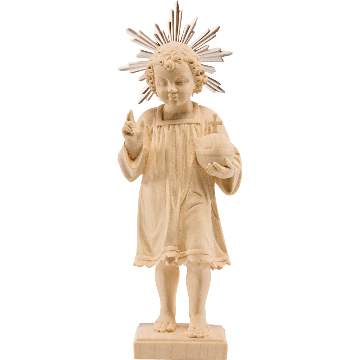 Niño Jesús de pie con aureola