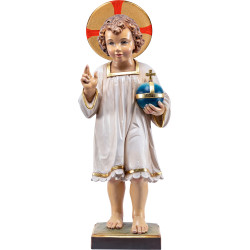 Jesus Child standing with aureole