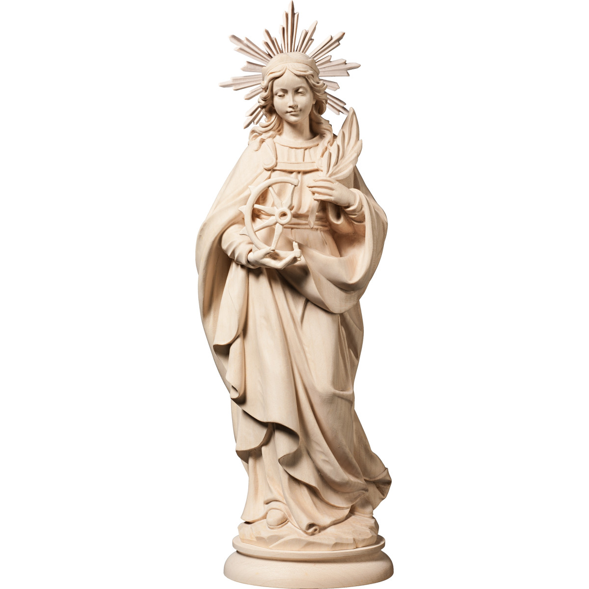 Santa Catalina de Alejandría con aureola