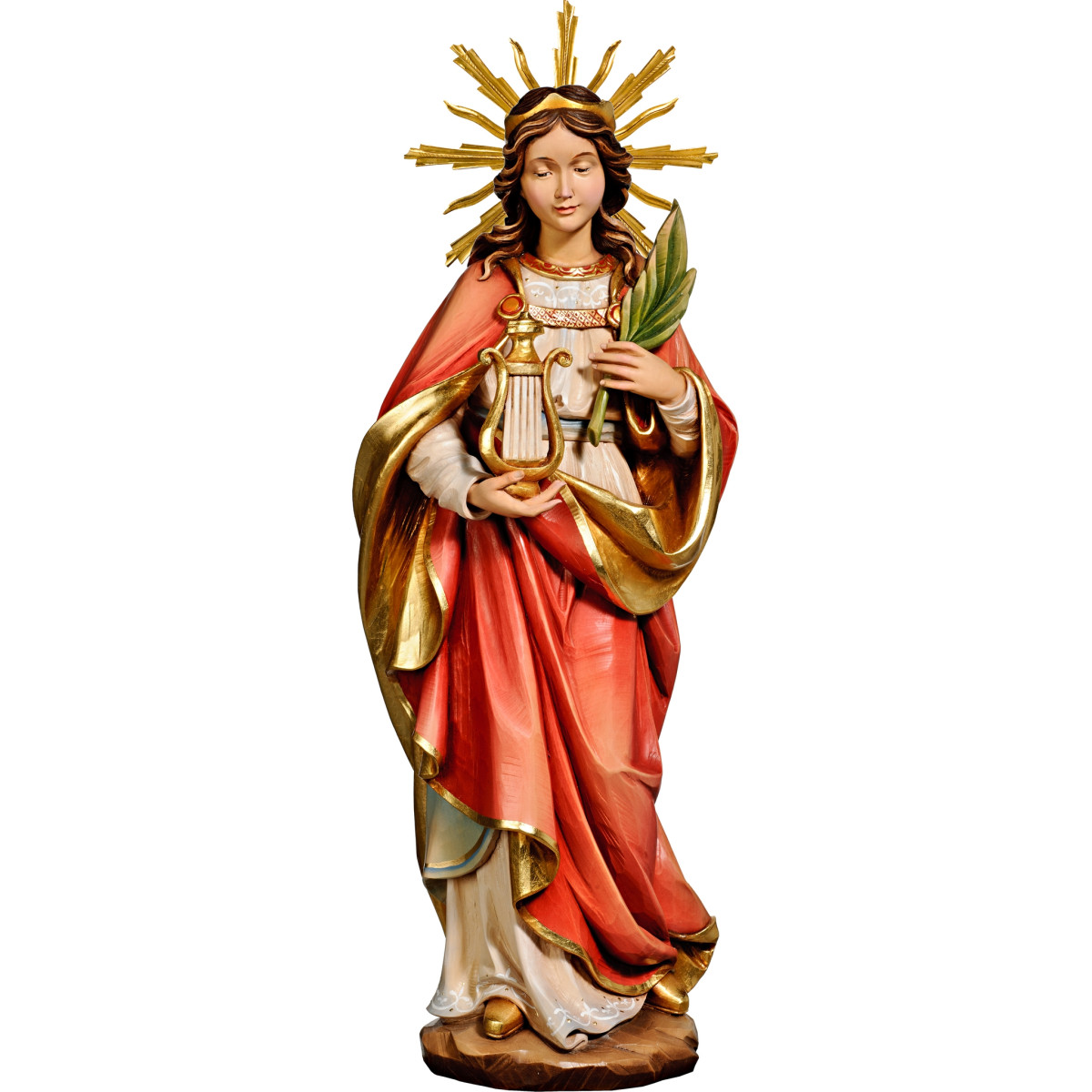 Santa Cecilia con aureola