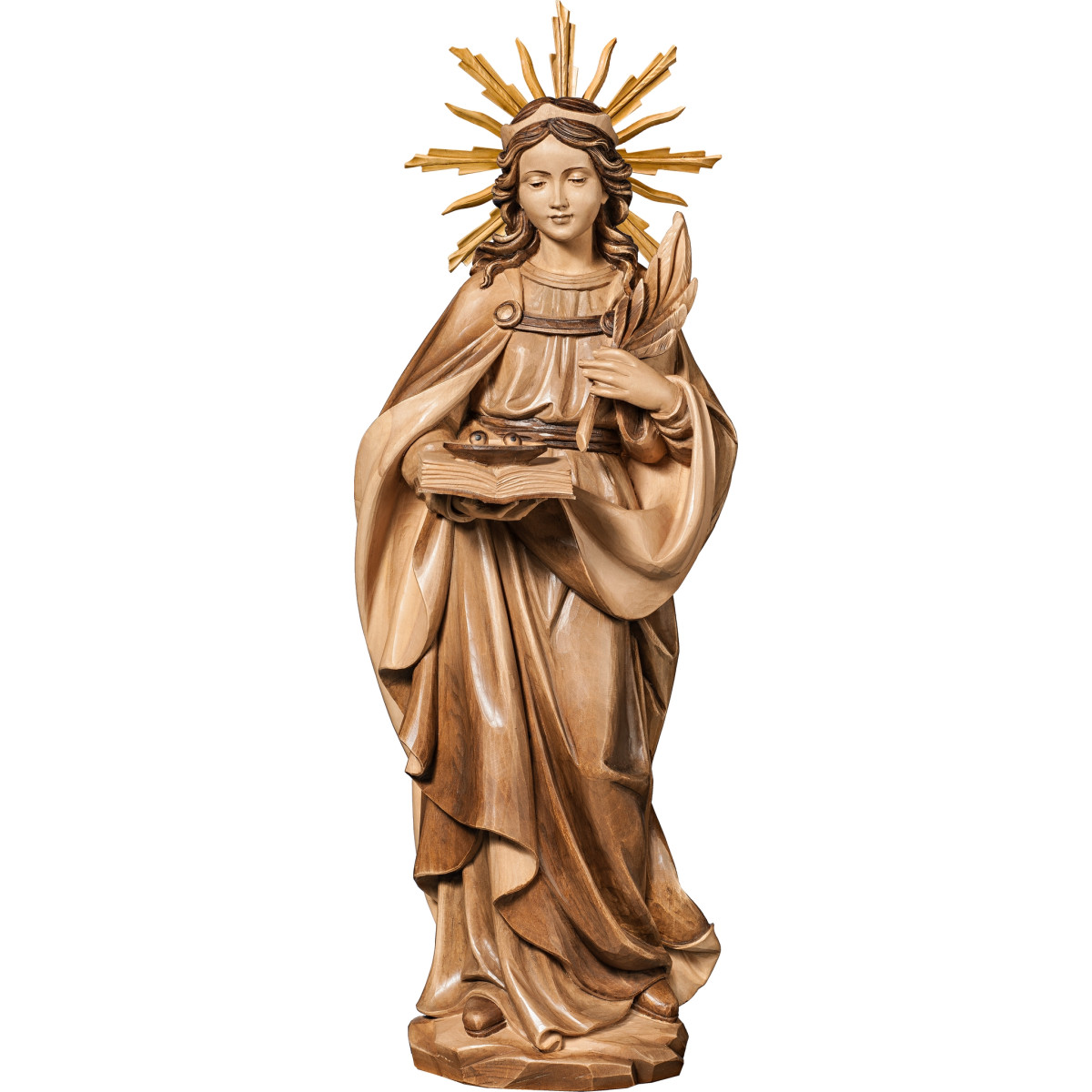 Santa Lucía de Siracusa con aureola