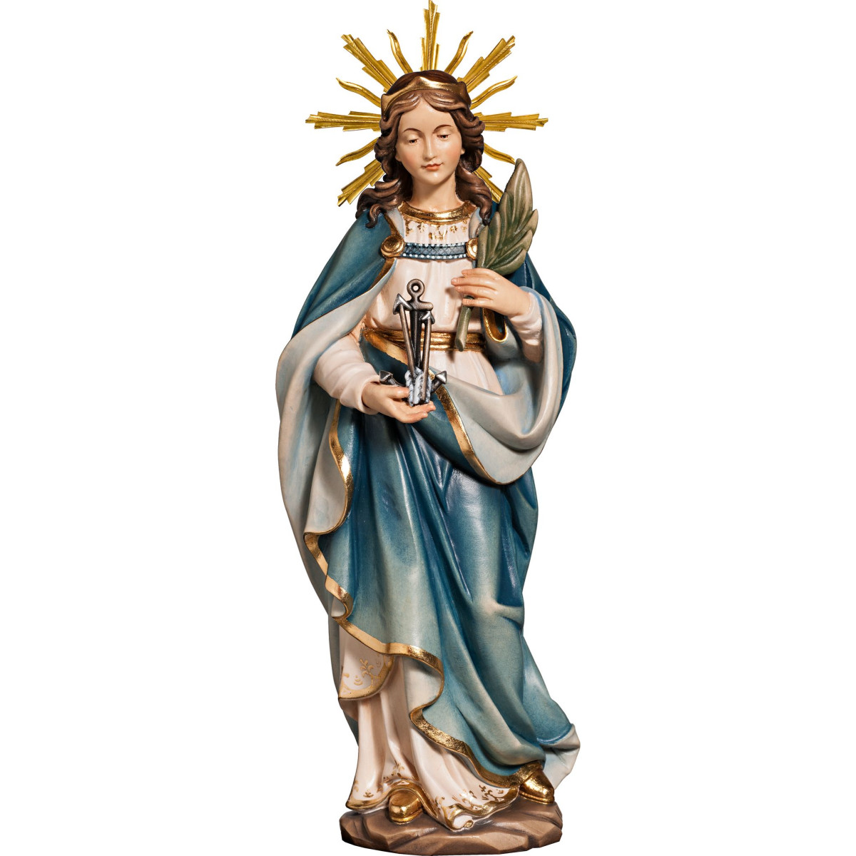 Santa Filomena con aureola