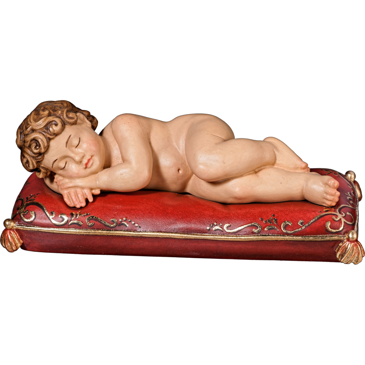 Gesù Bambino dormiente su cuscino