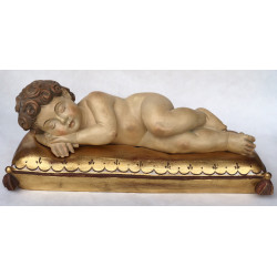 Jesus Child sleeping on pillow