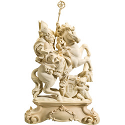 Hl. Ambrosius auf Pferd mit Standkonsole