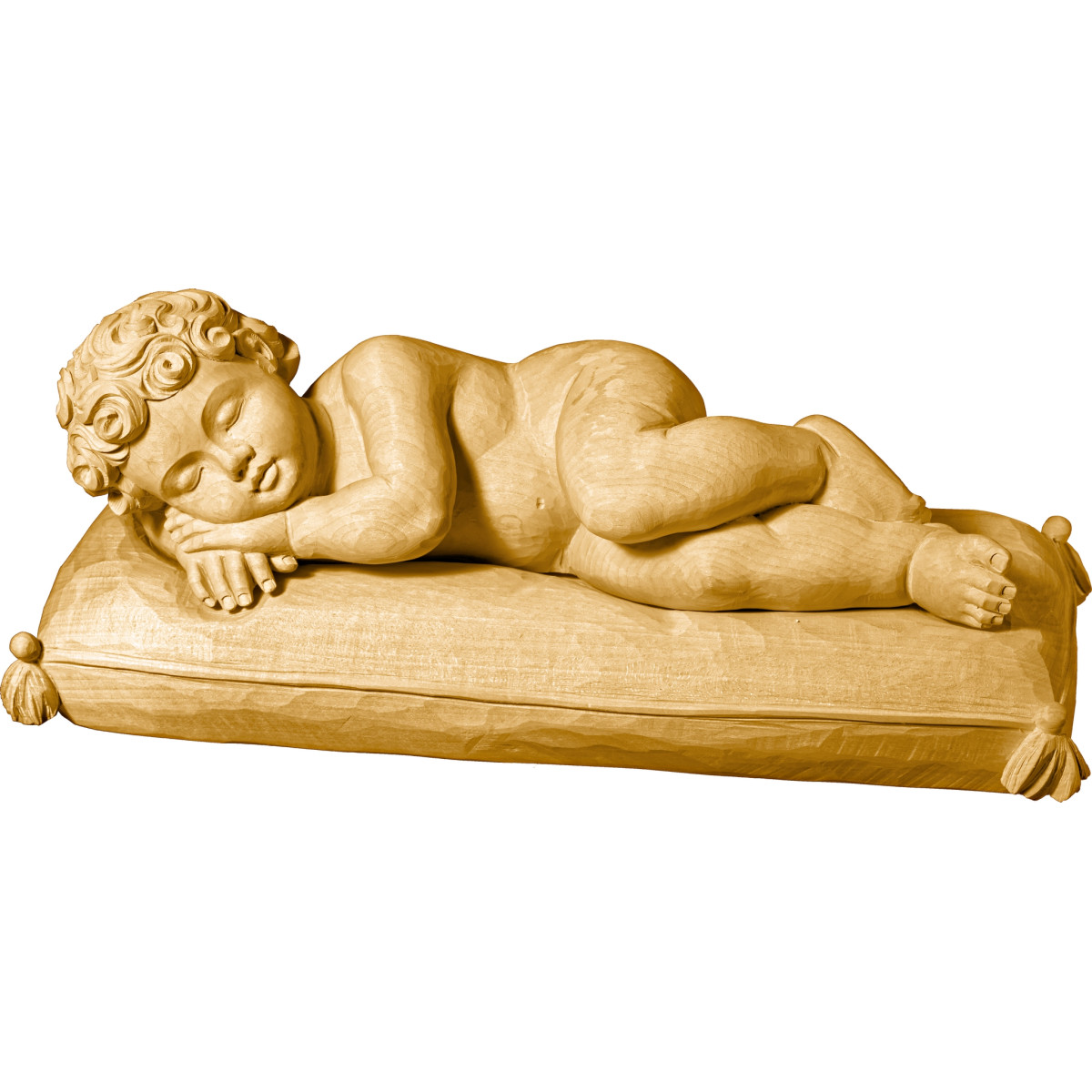 Menino Jesus dormindo em almofada