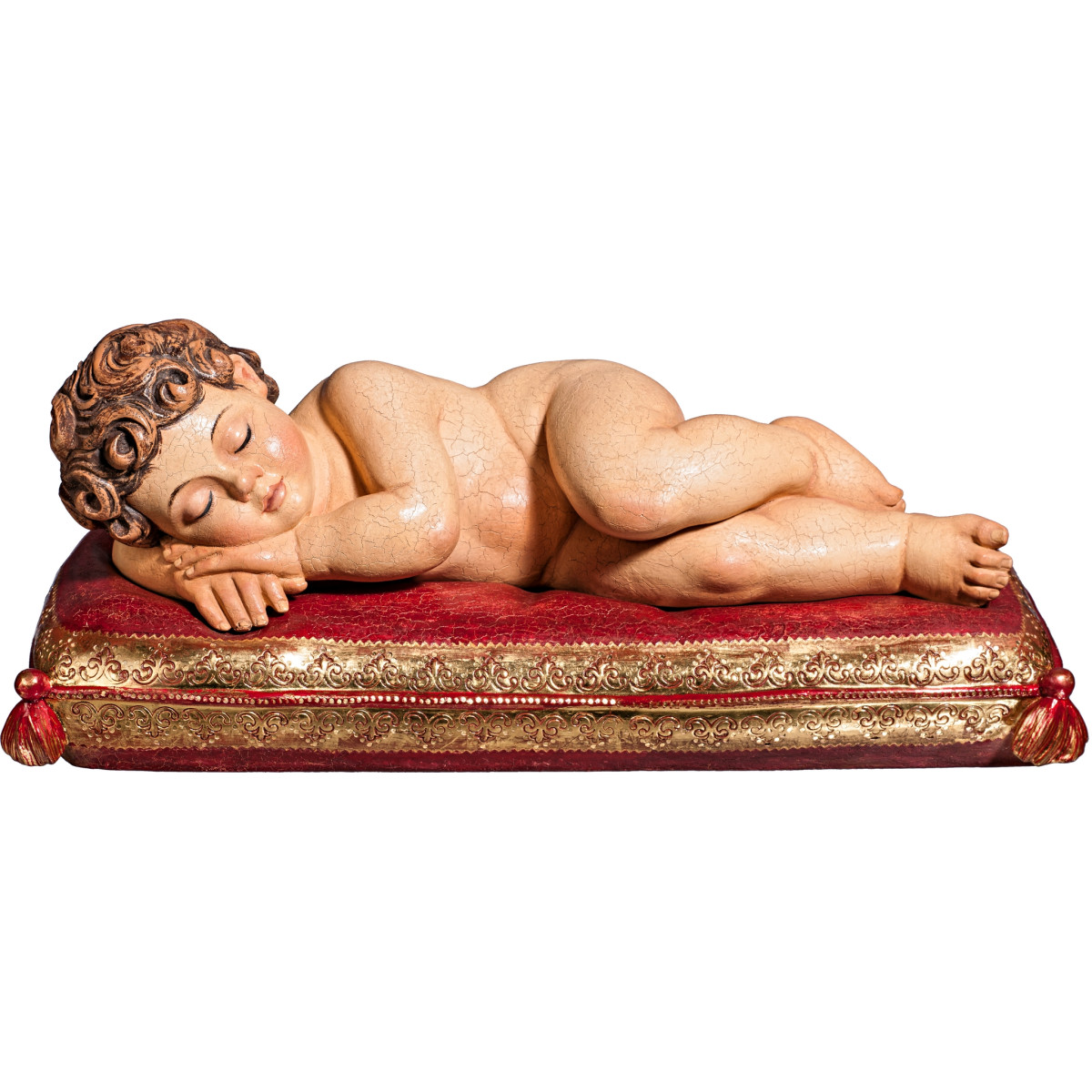 Gesù Bambino dormiente su cuscino
