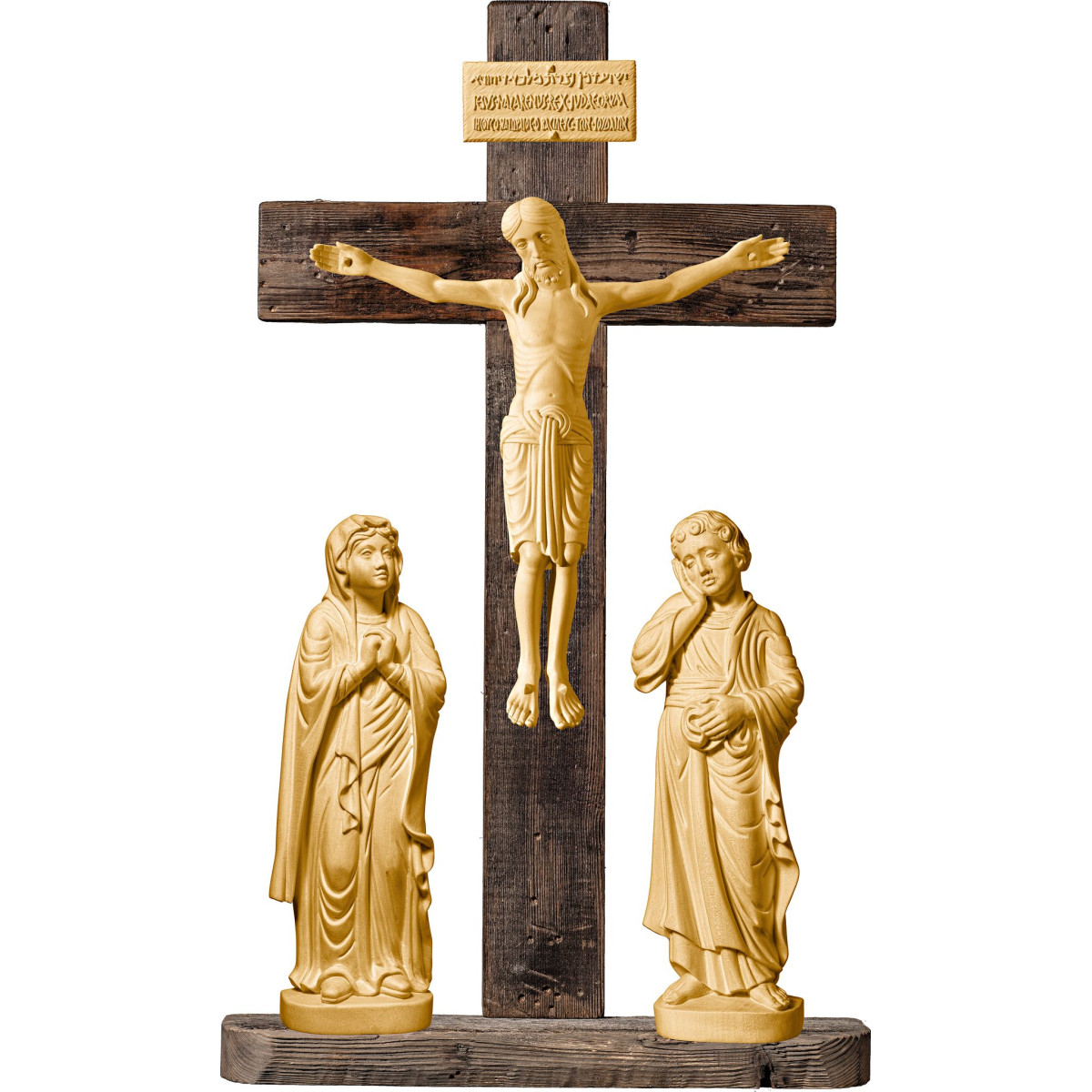 Crocefissione Romanica con Titulus Crucis in ebraico - latino - greco