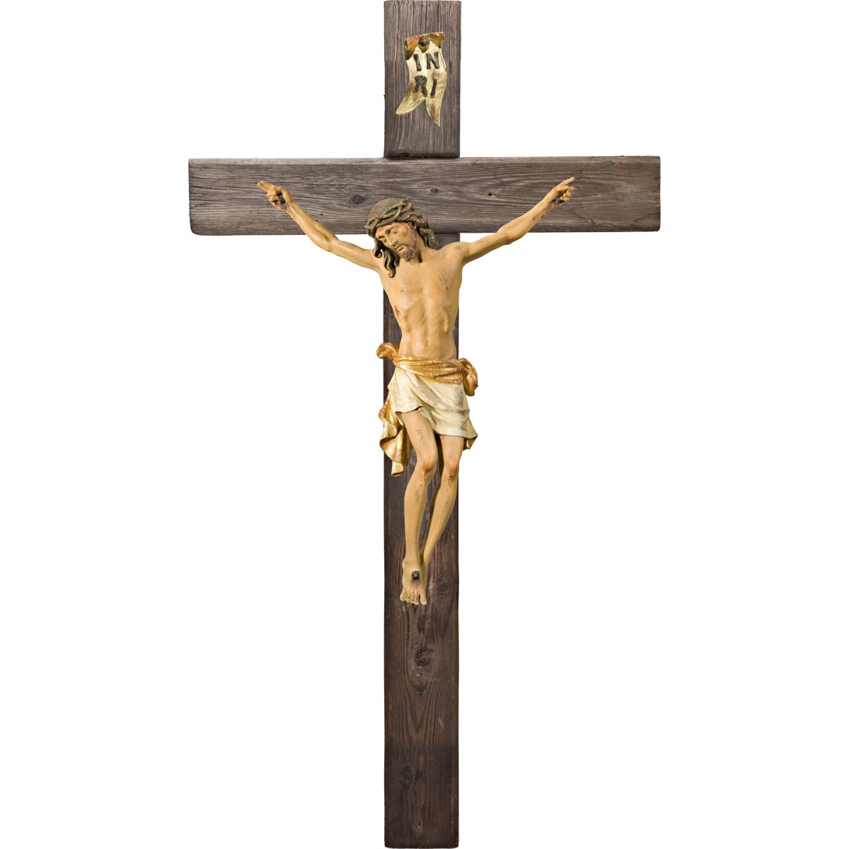 Corpus Pisa on Old wood cross