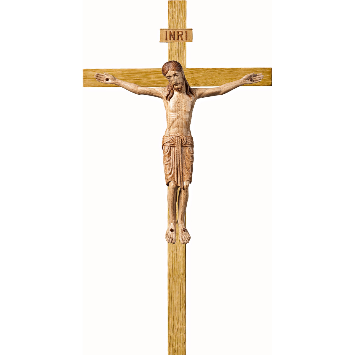 Corpus Romanic on oak cross