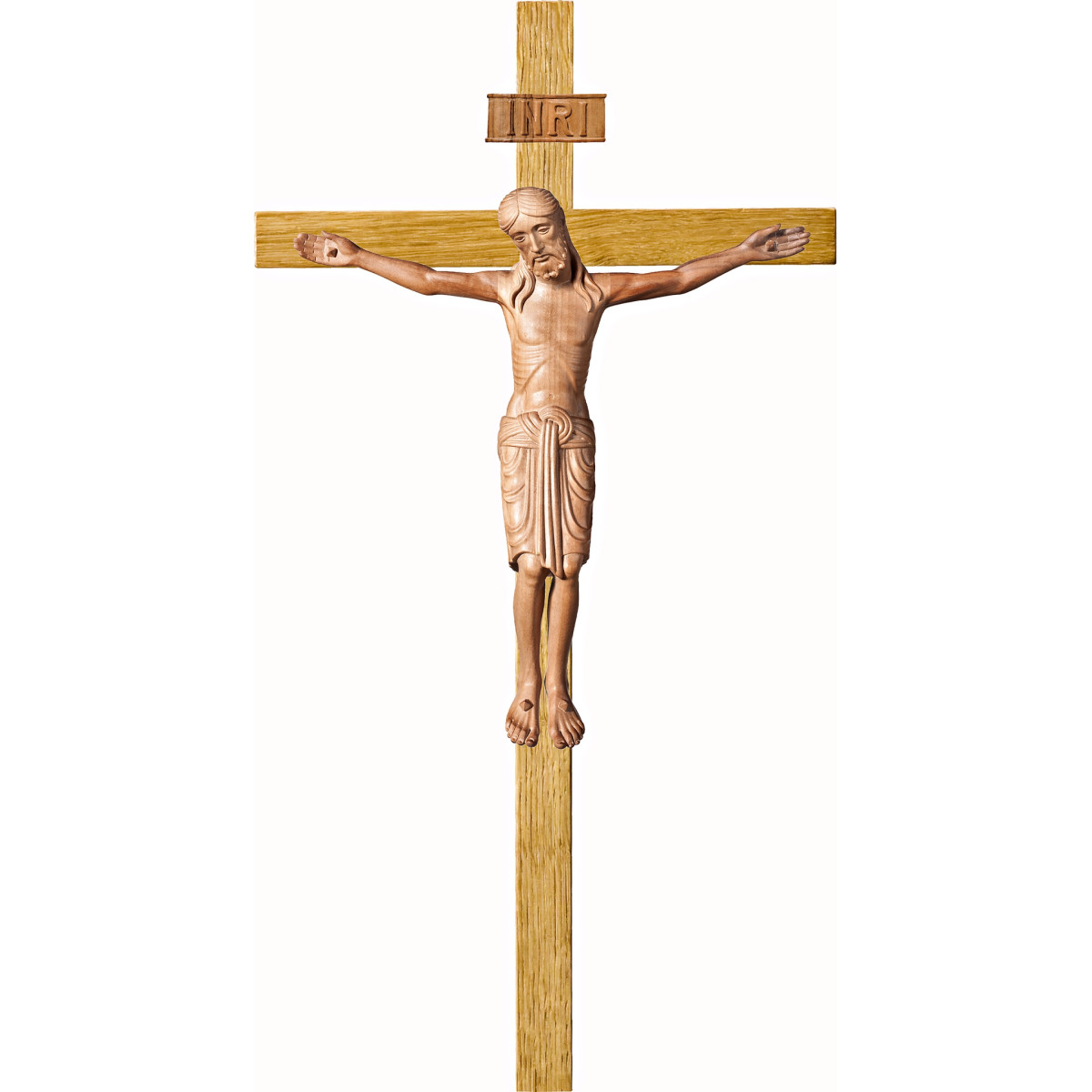 Corpus Romanic on oak cross