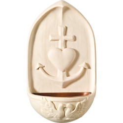 Acquasantiera 3 Virtù Teologali (Fede, Speranza e Carità)