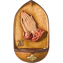 Holywater kettle praying hands