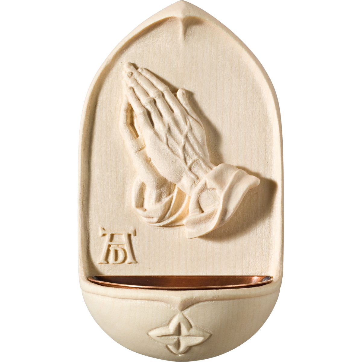 Holywater kettle praying hands