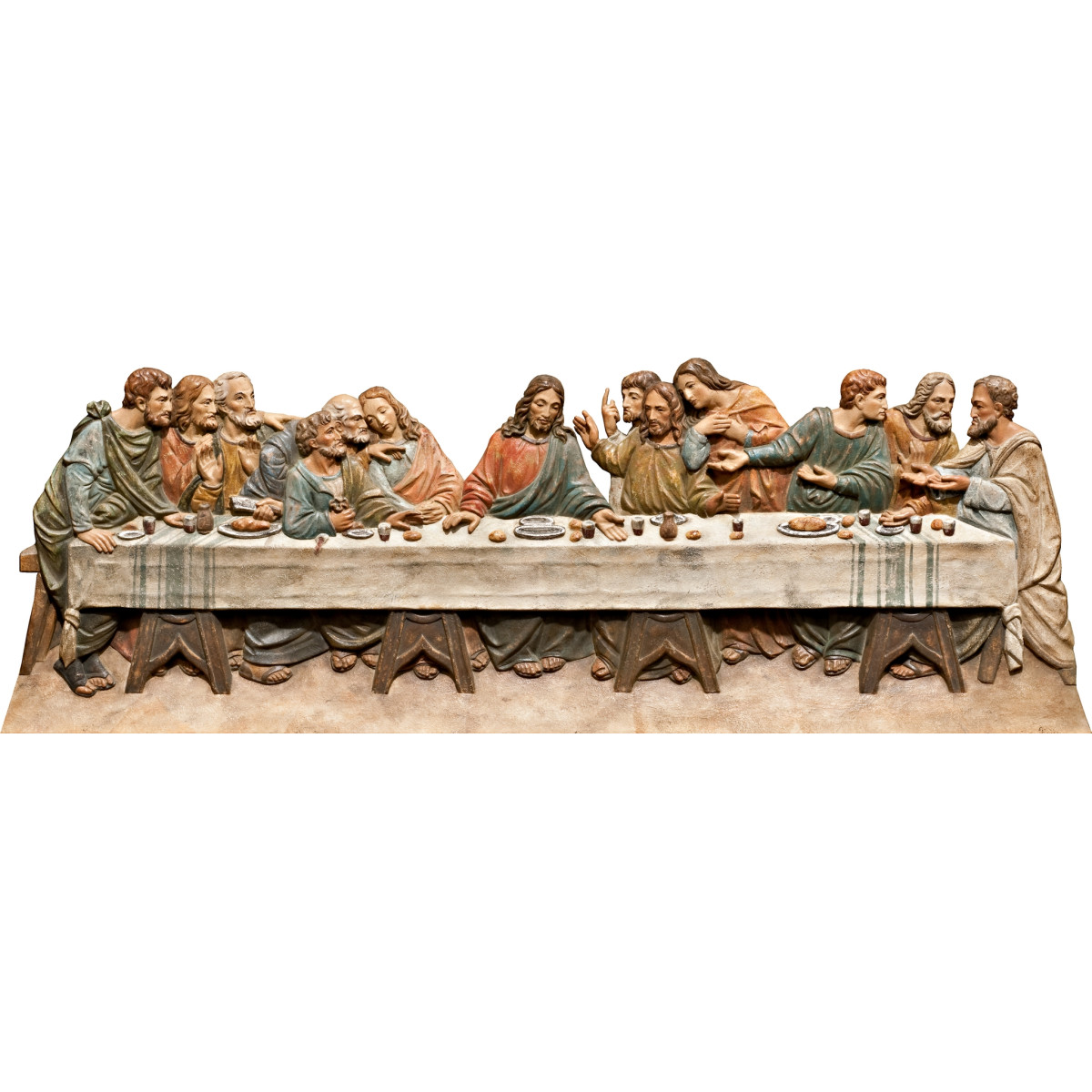Last Supper relief (without background)