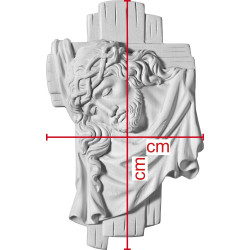 Christuskopf Relief