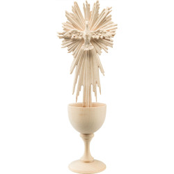 Calice in legno con Spirito Santo con coda