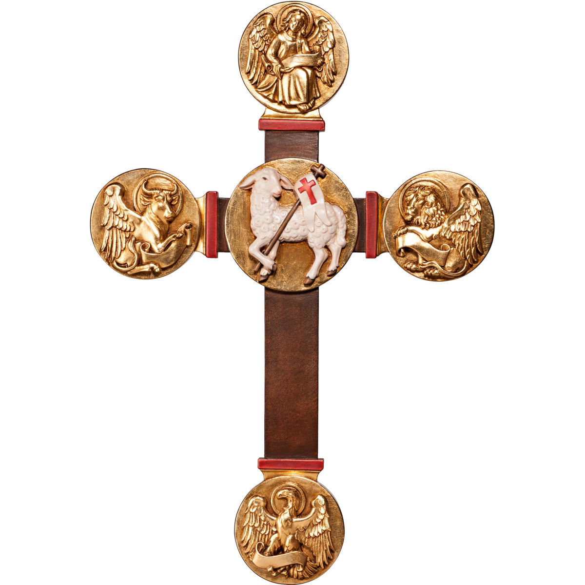 Cross with Easter Lamb and Evangelists