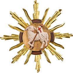 Agnello di Dio con aureola