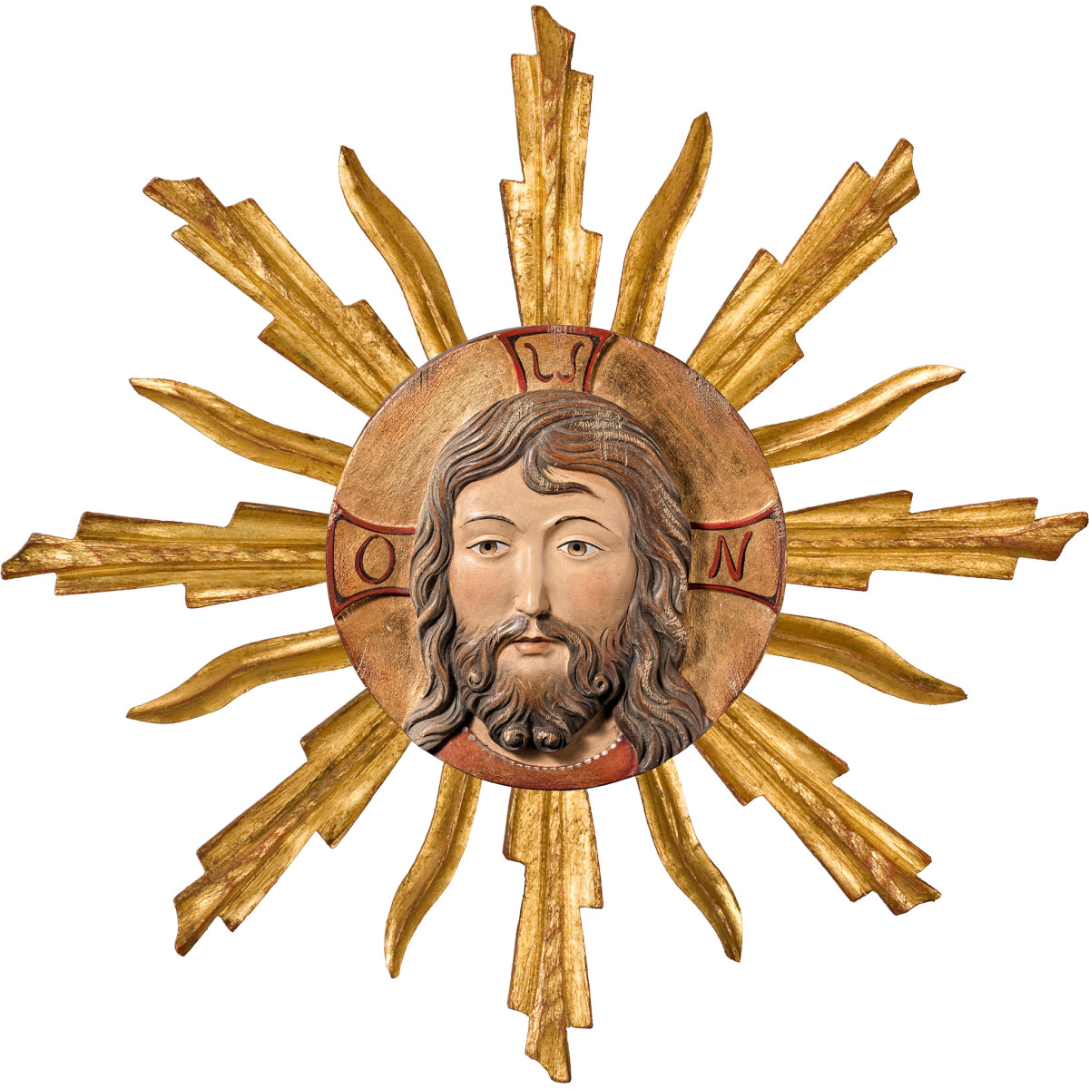 Christuskopf mit Gloriose