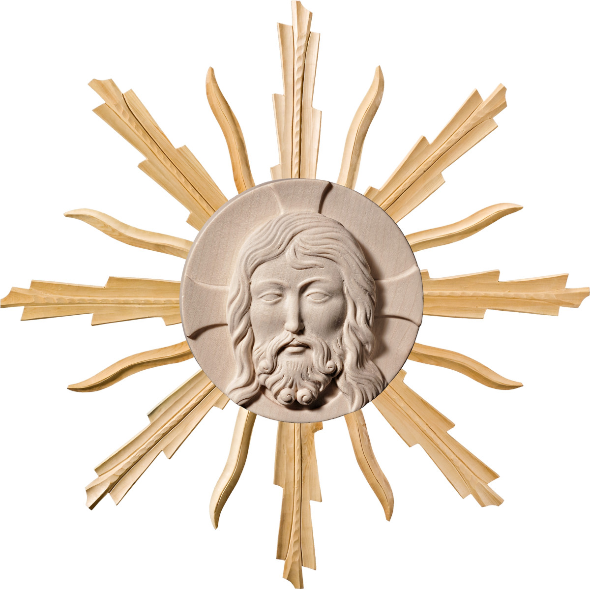 Christuskopf mit Gloriose