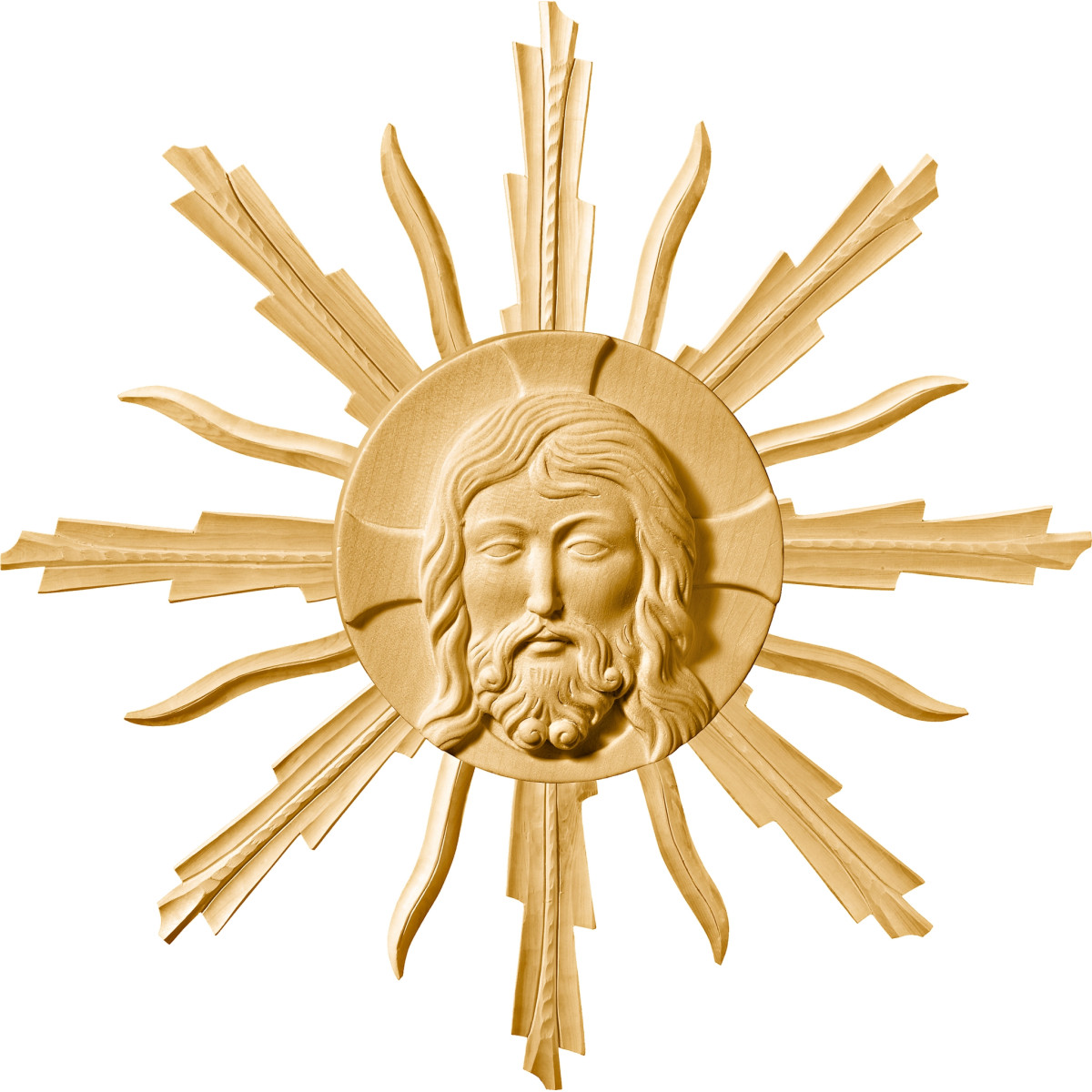 Christuskopf mit Gloriose
