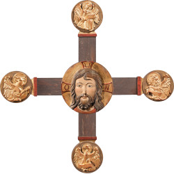 Cruz com Evangelistas e Cabeça de Cristo
