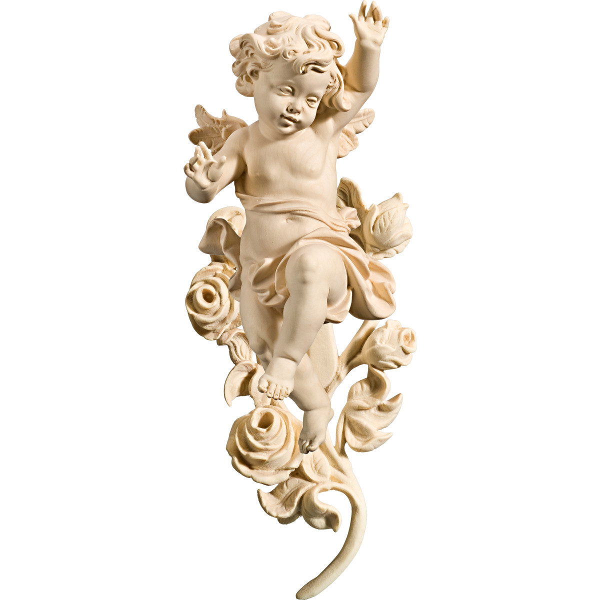 Berglandputte links mit Rosen