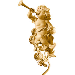 Berglandputte Trompete mit Rosen