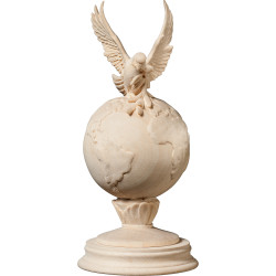 Friedenstaube auf Weltkugel