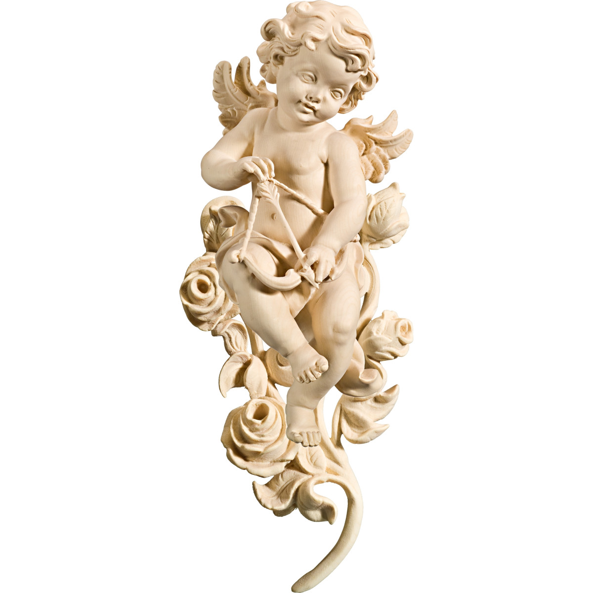 Berglandputte Amor mit Rosen
