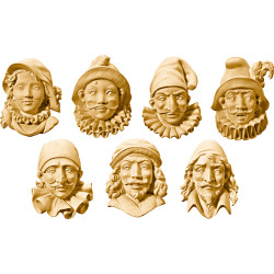 Maschere (7 pezzi)