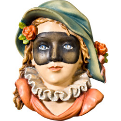 Máscara Colombina em madeira | Bergland