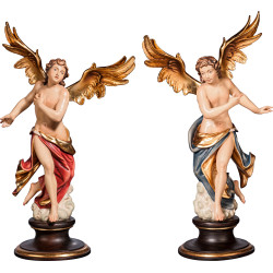 Neapolitanisches Engelpaar auf Sockel