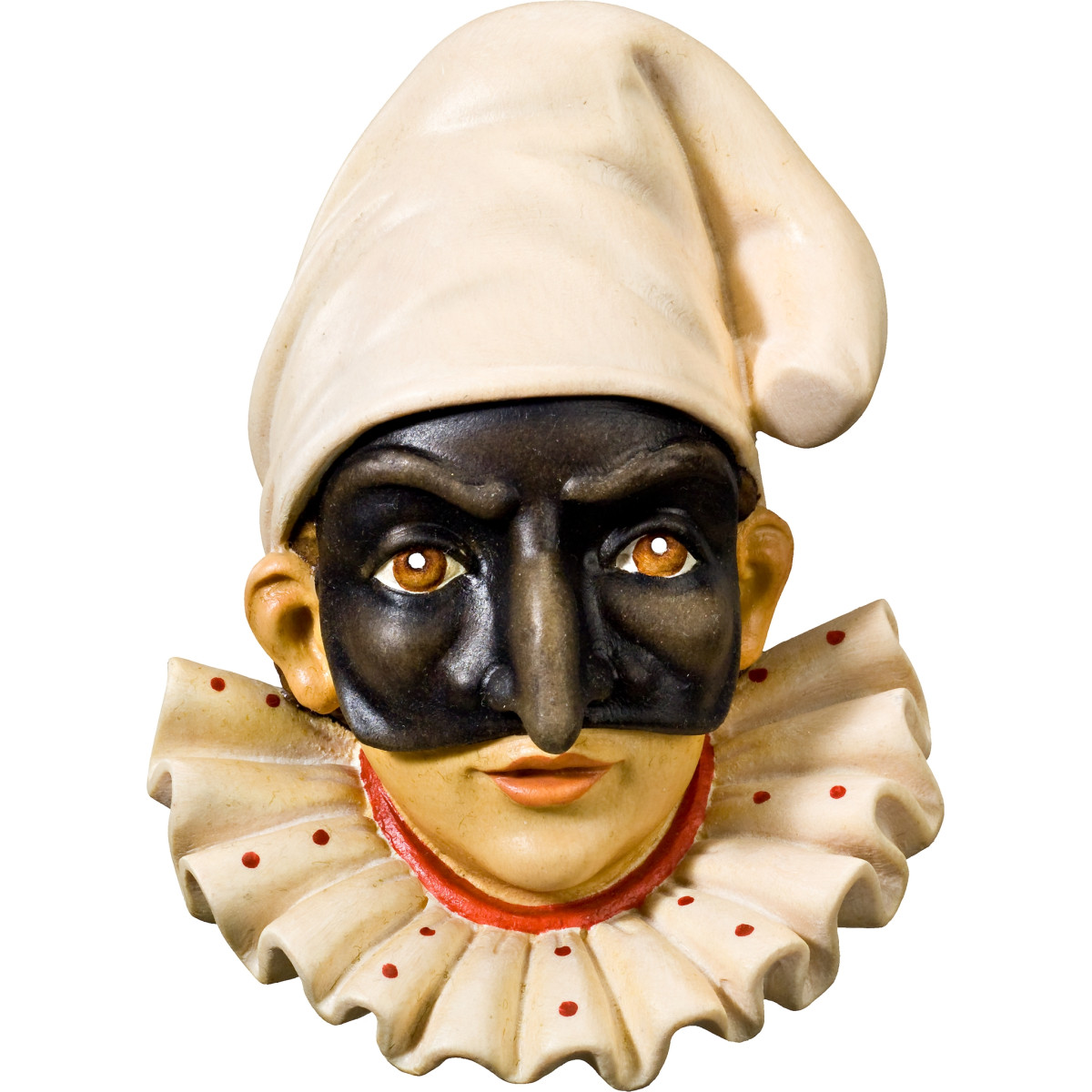 Máscara Pulcinella em madeira | Bergland