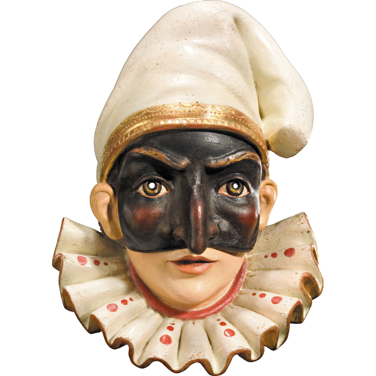 Máscara Pulcinella en madera | Bergland