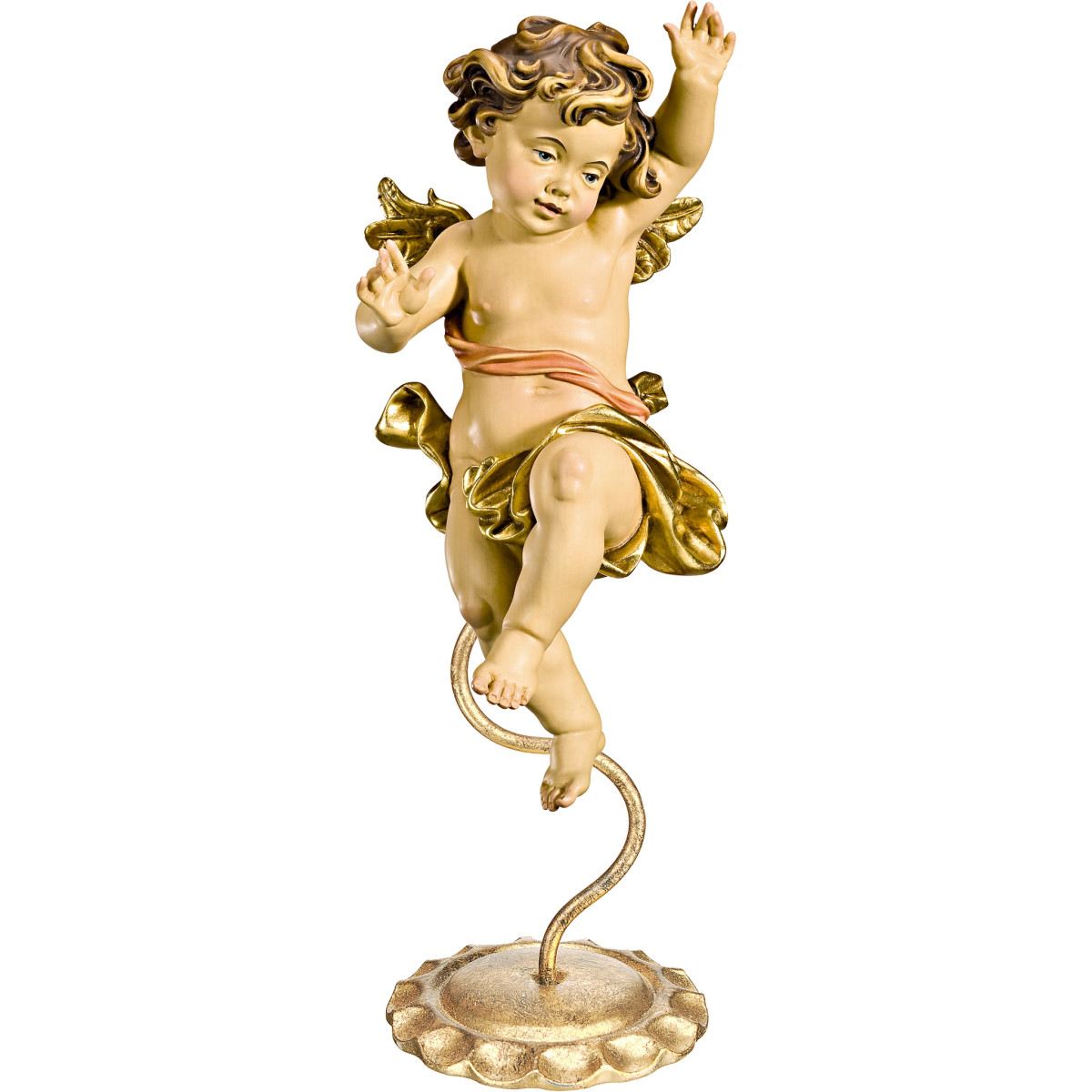 Anjo Bergland à esquerda em pedestal