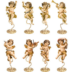Anjos Bergland em pedestal (8 peça)