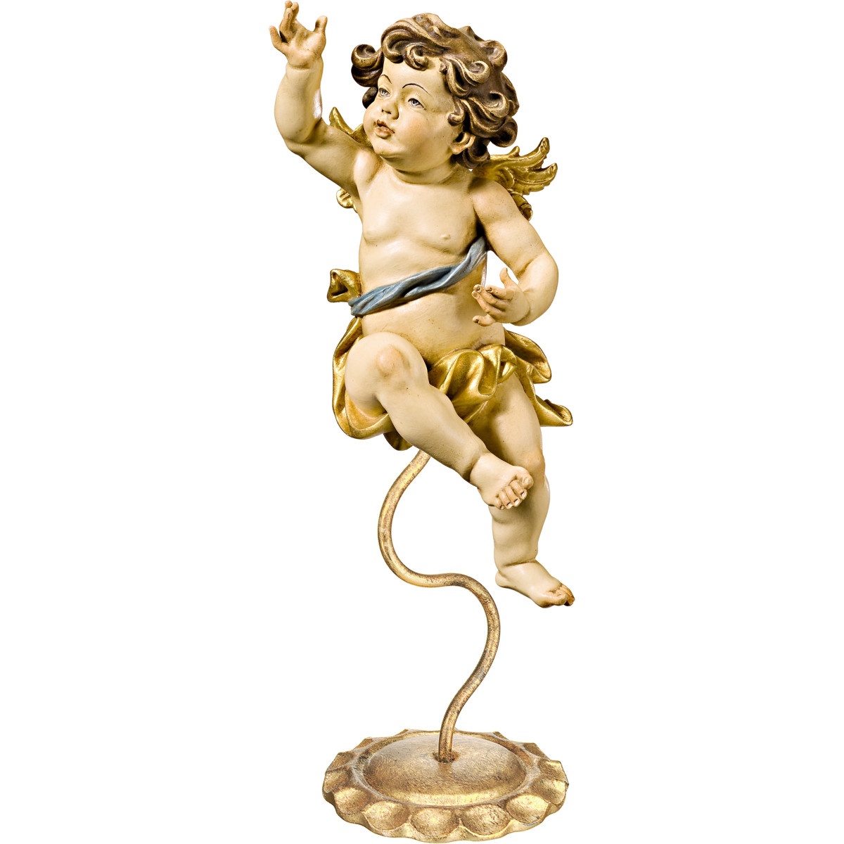 Anjo Bergland à direita em pedestal