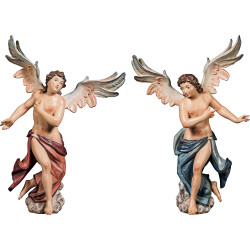 Paio angeli in stile napoletano da parete