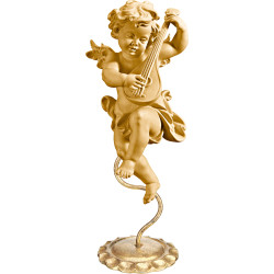 Anjo Bergland com bandolim em pedestal