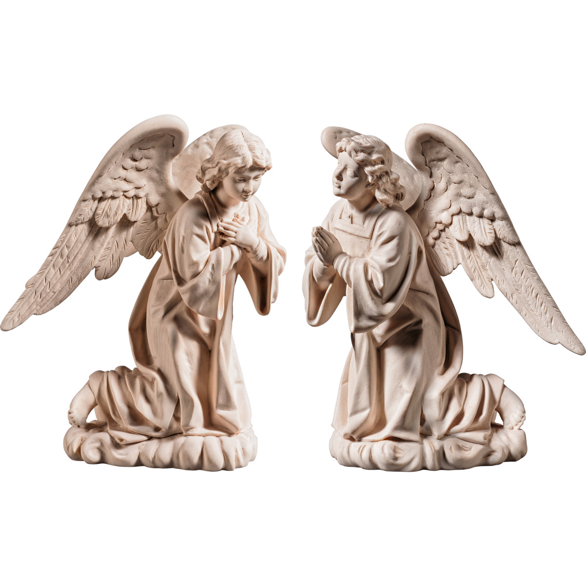 Casal anjos ajoelhados