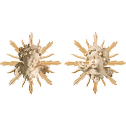 Paio putti con raggiera