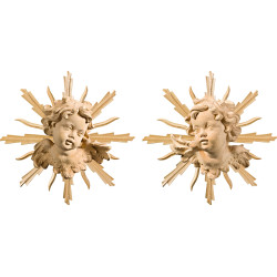 Paio putti con raggiera